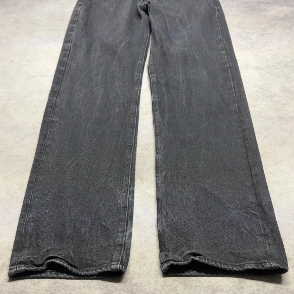 Levis 501 Original Fit Mens 32x34 Black Faded Button Fly Straight Leg Jeans